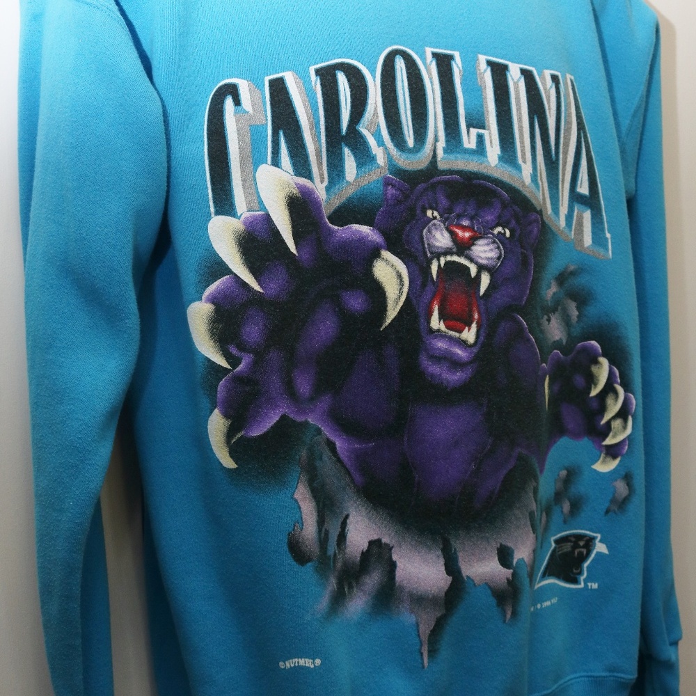 1994 Vintage Nutmeg "CAROLINA PANTHERS" Sweatshirt - Picture 3 of 6